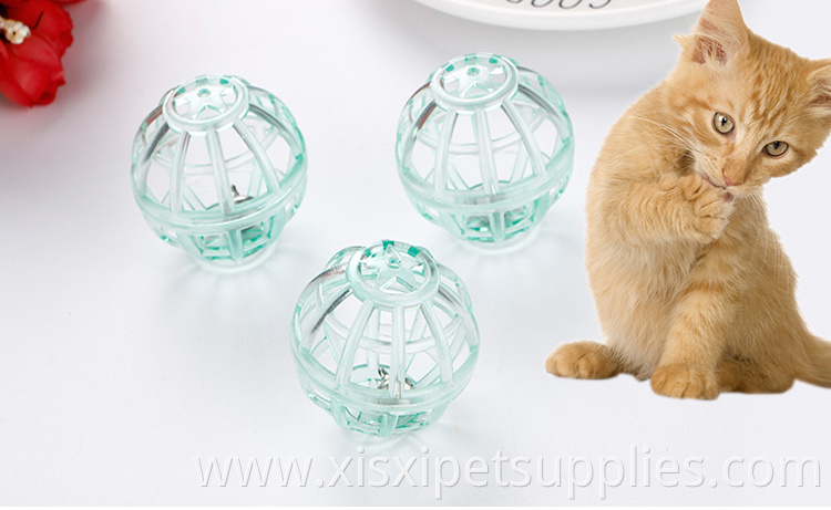 plastic ringing cat bell pet running and playing toy for cat